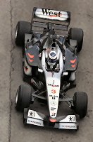 Mika Hakkinen in the MP4/16 at the 2001 San Marino GP