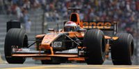 Jos Verstappen in the 2001 A22-AsiaTech at Brazil