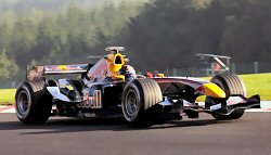 Christian Klien in the RB1 at the 2005 Belgian GP