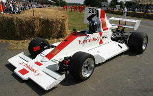 Damon Hill driving the Hill GH2 at Goodwood 2005