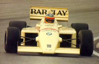 Thierry Boutsen in the A8 at Imola 1985