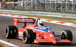 Jones in the THL-1 at Monza 1985