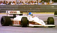 The A10-Megatron at Imola 1987 with Derek Warwick at the wheel