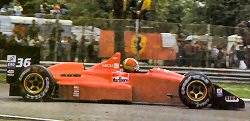 Alex Caffi in the BMS-188 at Imola