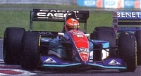 Eddie Irvine in the Jordan-Hart 194 at the 1994 Canadian GP