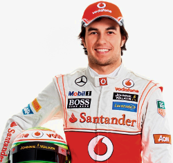 Sergio Perez 2013 team portrait